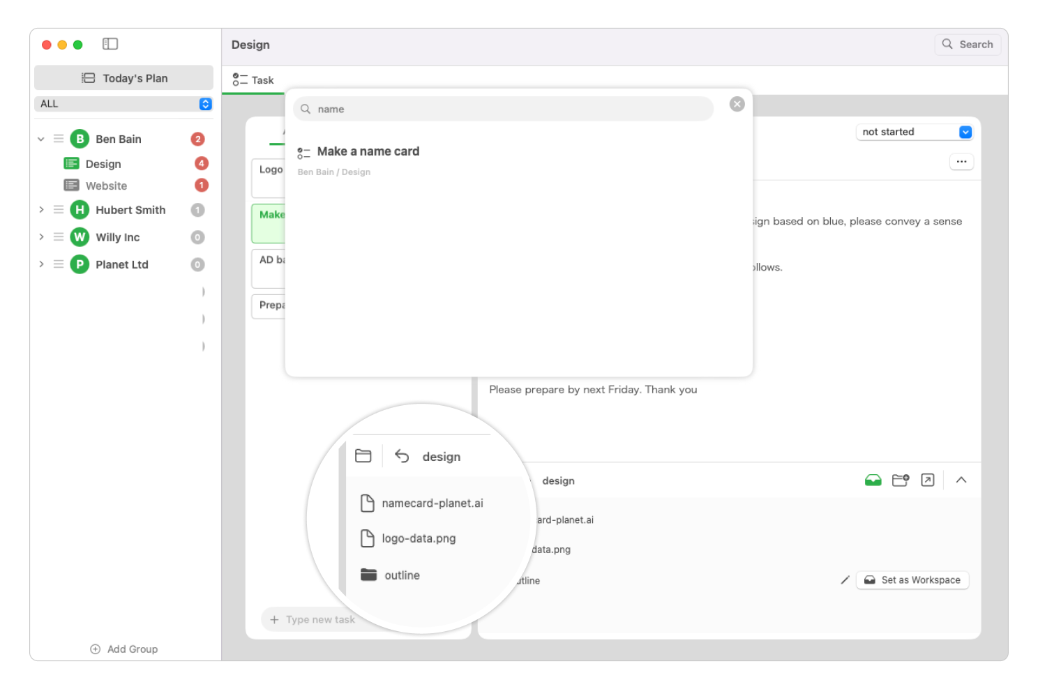 Files and Tasks Make a Pair - Reach them in 1 second!